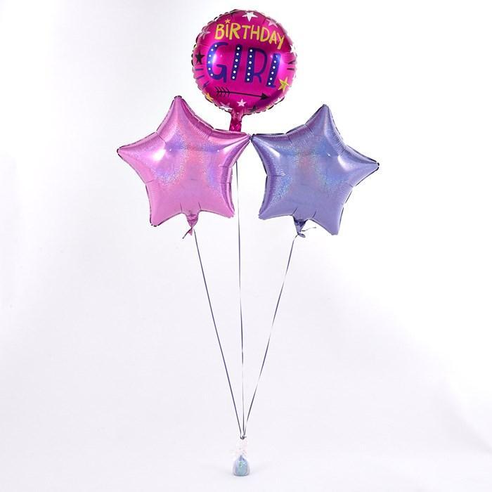 Birthday Girl Pink Balloon Bouquet