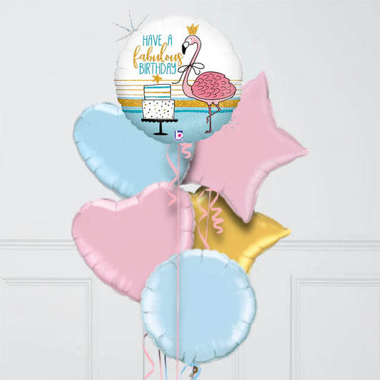 Flamingo Birthday Balloons Bunch