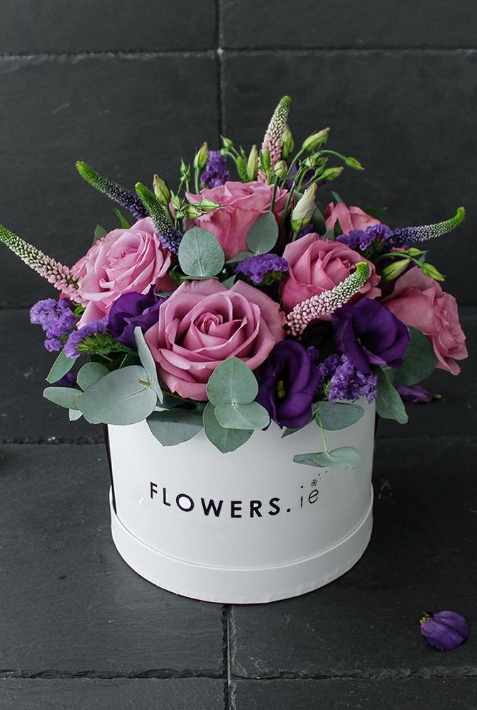 Lavender Floral Hatbox