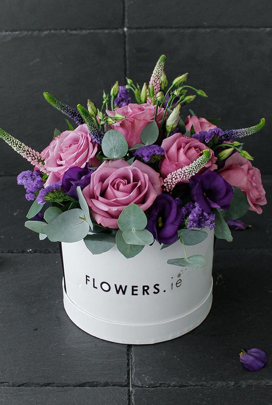 Lavender Floral Hatbox