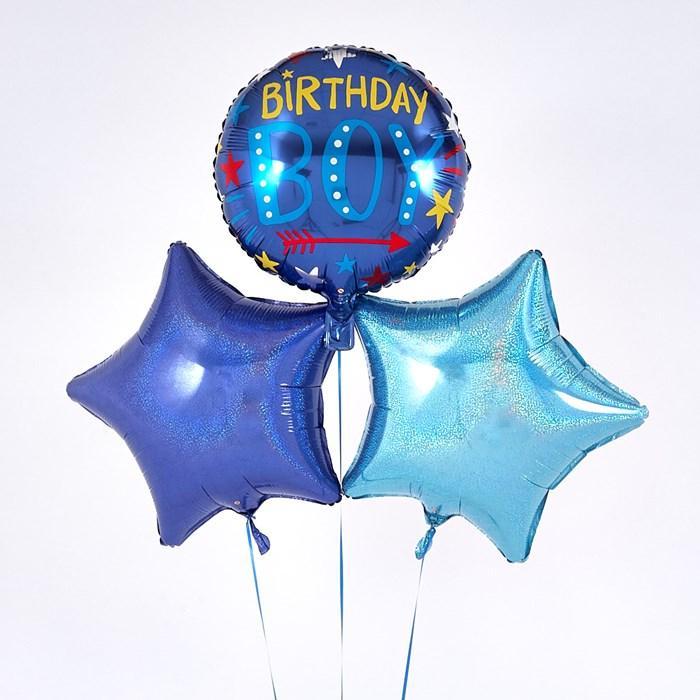 Birthday Boy Blue Balloon Bouquet