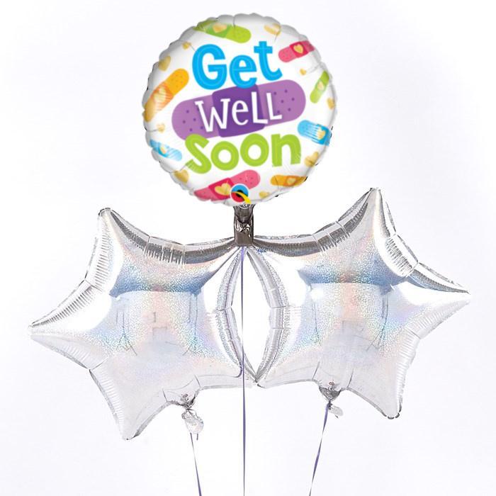 Get Well Soon Bandages Balloon Bouquet