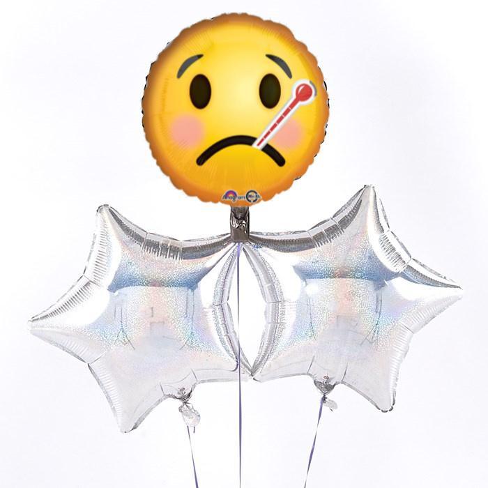 Emoticon Get Well Balloon Bouquet