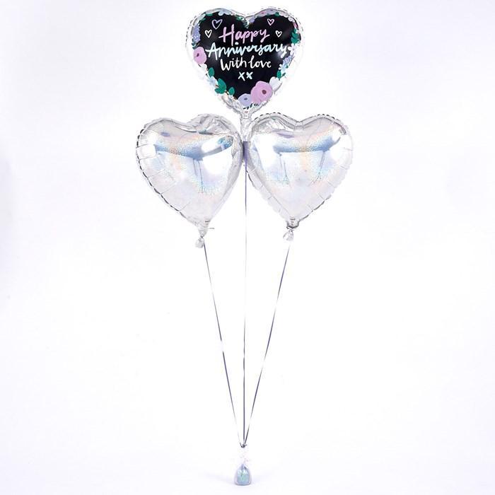Happy Anniversary Romantic Balloon Bouquet